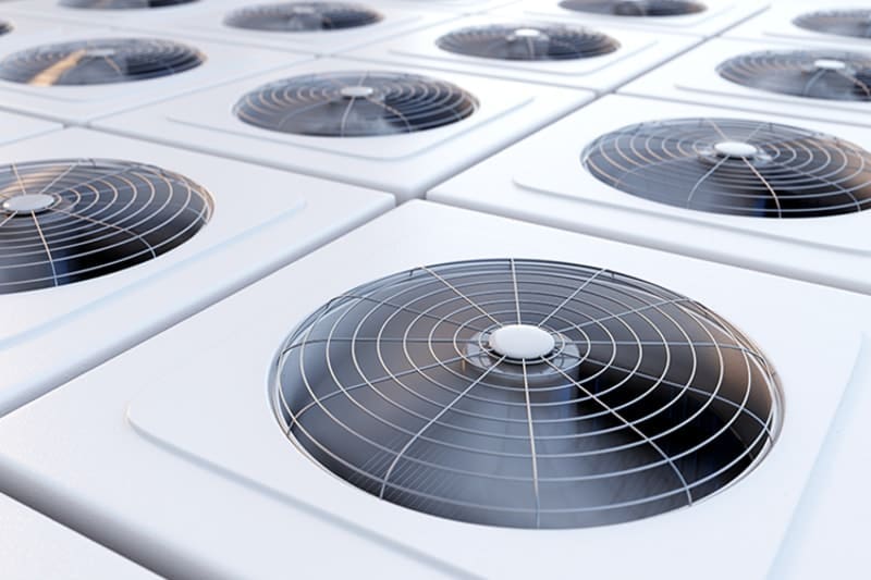 Commercial HVAC Spring Cleaning. Rooftop unit.