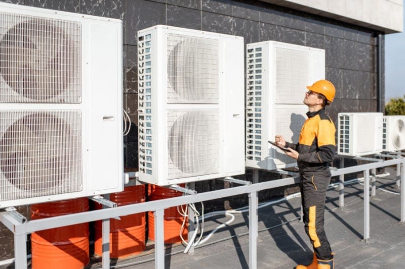 Commercial HVAC: What to Know About Heating and Cooling Your Business. Outdoor units image.